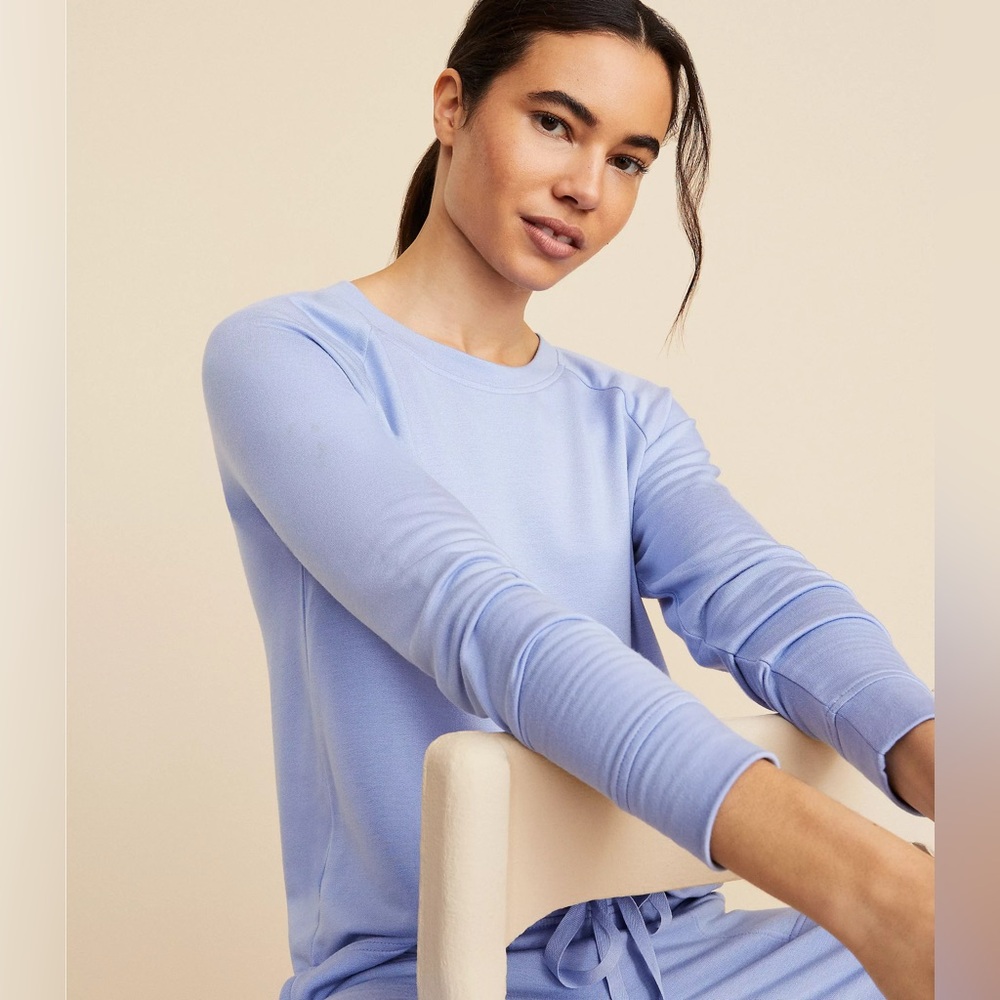 Lou & Grey Signaturesoft Sweatshirt Peri Cloud Size Small